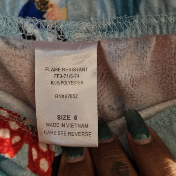 Disney Kids Pajama Set - Light Blue with Character Design - Picture 6 of 7